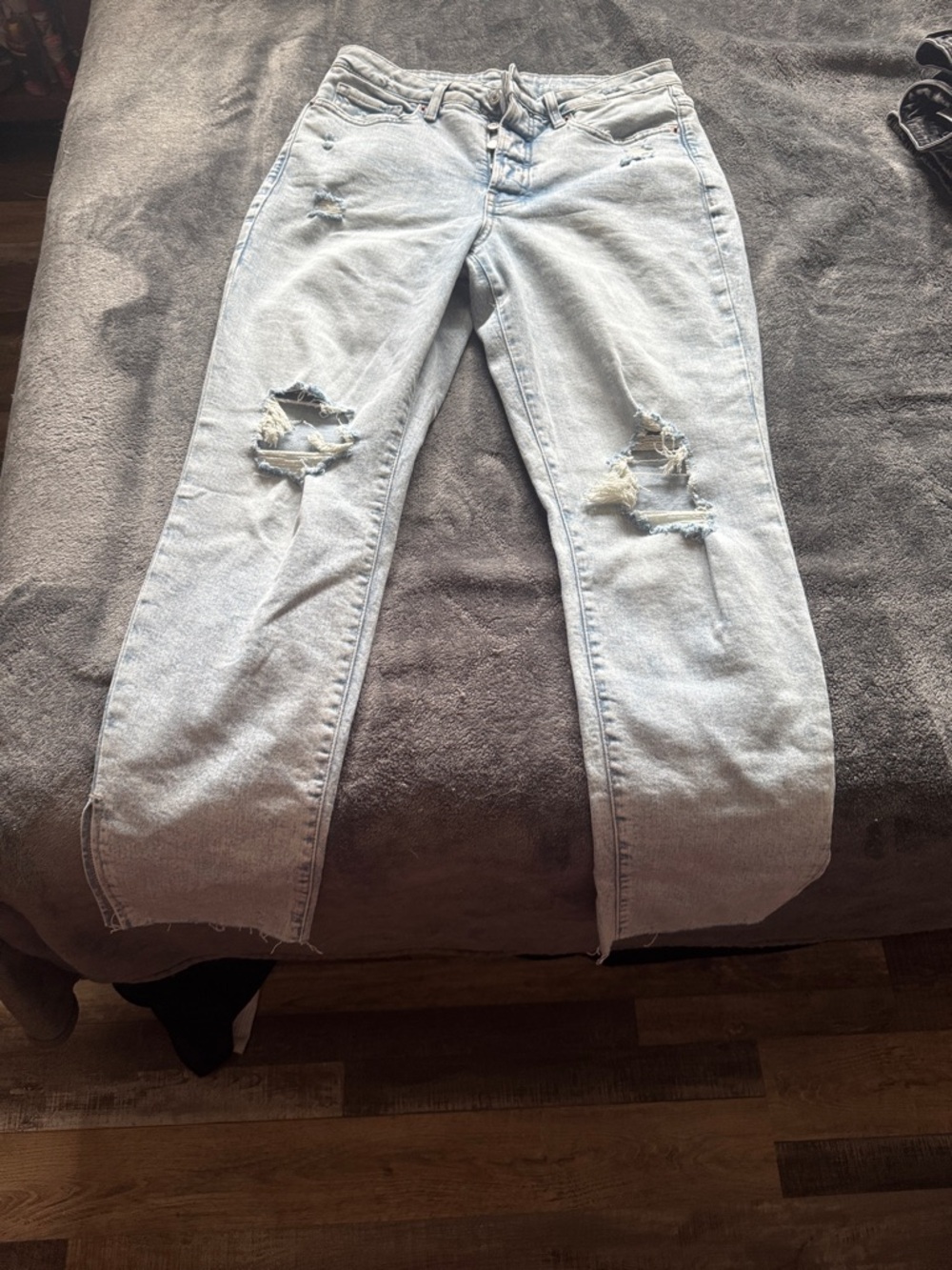 GAP Light Blue Ripped Boyfriend Jeans